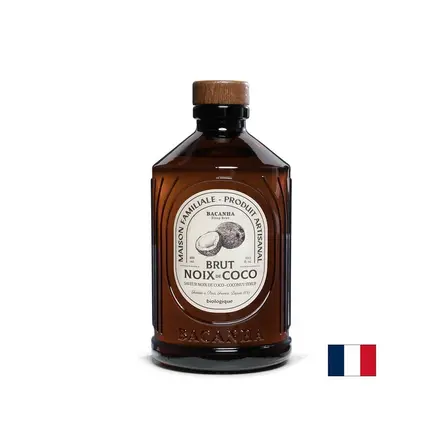 Сироп с кокос – Френски сироп за коктейли, кафе и десерти, Bacanha Brut Noix de Coco, 400 ml