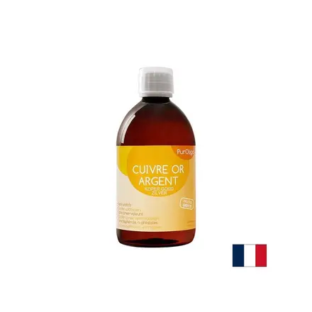 Cuivre Or Argent PurOligo / Йонизиран лосион с колоидно злато, сребро и мед, 500 ml