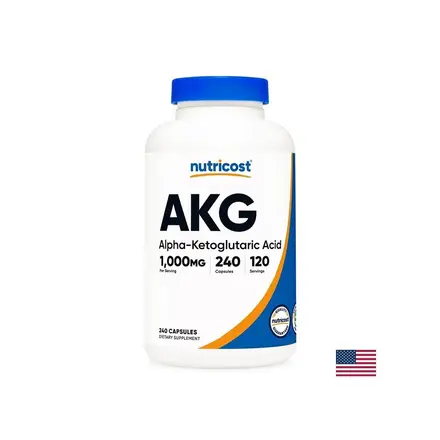 Енергия и мускулна маса - Алфа-кетаглутарова киселина (AKG), 500 mg х 240 капсу