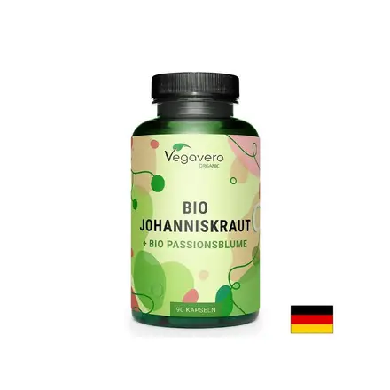 Жълт кантарион 500 mg + Пасифлора 200 mg – Емоционален баланс и здрава нервна система, 90 капсули