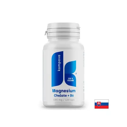 Магнезий бисглицинат 80 mg + Витамин B6 10 mg Спокоен сън и нервна система 120 капсули