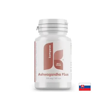 Ашваганда 348 mg + BioPerine® 2 mg Спокойствие и нервна система 60 капсули