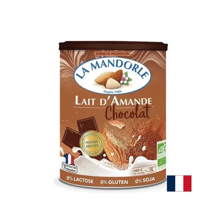 Бадемово мляко с шоколад (инстантна напитка на прах) x 400 g, La Mandorle