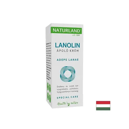 Подхранващ крем с ланолин, 10 g, Naturland