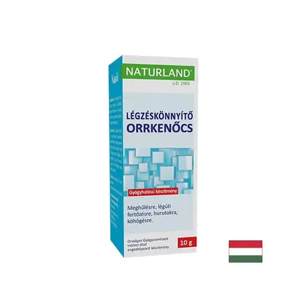 Назален мехлем при запушен нос с евкалипт, мента и мащерка, 10 g, Naturland