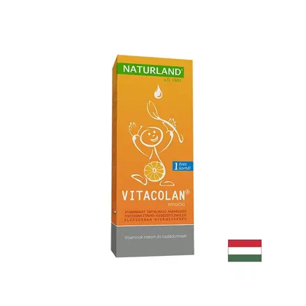 Витаколан Мултивитамини за деца над 1 година, 250 ml, сироп с вкус на портокал, Naturland