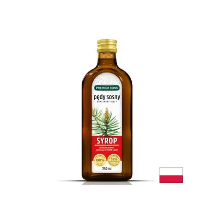 Сироп от борови връхчета с витамин C – При кашлица и хрема, 250 ml