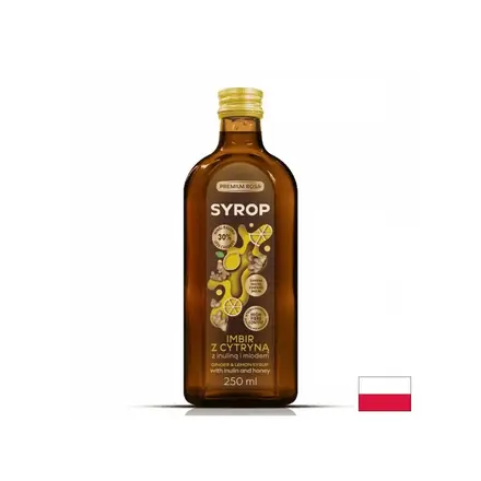 Сироп от джинджифил и лимон с пчелен мед, 250 ml