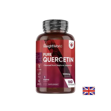 Кверцетин При алергии и отслабен имунитет, 500 mg 180 капсули