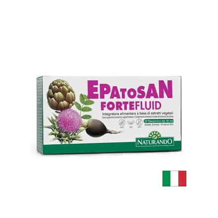 Епатосан форте, детоксикация на черния дроб, 10 флакона х 10 ml, Naturando
