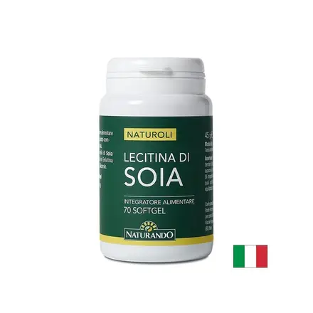 Соев лецитин, 540 mg, 70 софтгел капсули, Lecitina di soia, Naturando