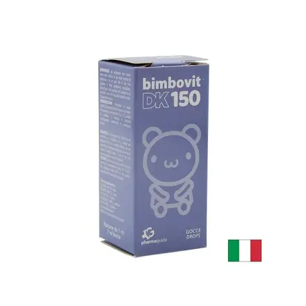 Витамин D3 400 IU + K1 150 µg за деца, 7 ml капки, Bimbovit DK 150, Pharmaguida
