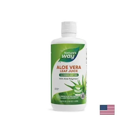 Алое вера (гел и сок) 60% - Оптимално храносмилане и силен имунитет,1L Nature’s Way