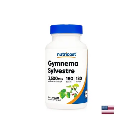 Диабет и кръвна захар - Гимнема, 3500 mg/180 капсули, 180 дози Nutricost