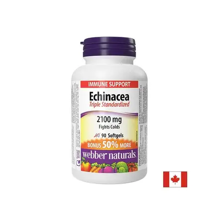 Имунитет - Ехинацея (тройно стандартизиран екстракт) 2100 mg, 90 софтгел капсули