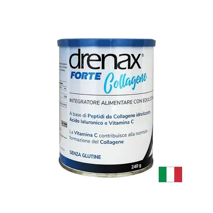 Колагенови пептиди, хиалуронова киселина и витамин С - Дренакс - Drenax® – формула за кожата, косата и ноктите, 240 g, прах