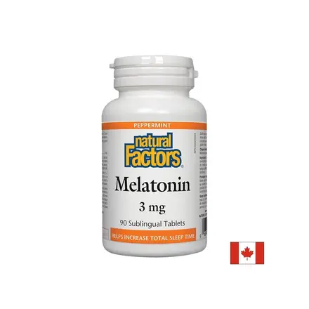 Melatonin/ Мелатонин 3 mg x 90 сублингвални таблетки Natural Factors