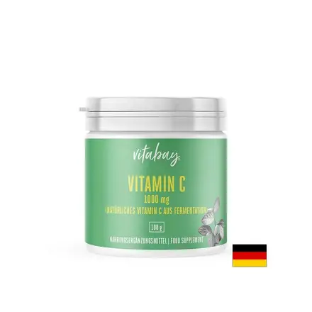 Vitamin C Pulver - Витамин C 1000 mg (веган), 100 g прах Vitabay