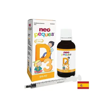 Витамин D3 10 µg и K2 22.5 µg – Кости и зъби при деца, 30 ml капки