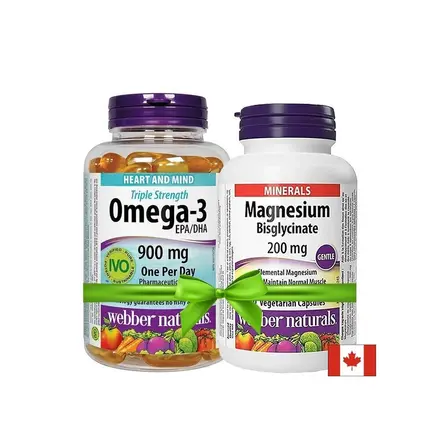 Омега-3 Triple Strength (тройна концентрация) 1425 mg х 80 софтгел капсули + ПОДАРЪК Магнезий (бисглицинат) 200 mg х 60 V капсули
