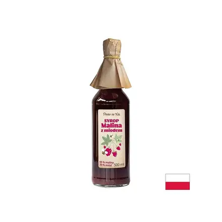 Малинов сироп с пчелен мед 500 ml