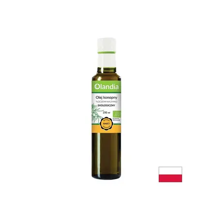 Конопено масло (студено пресовано), БИО, 250 ml