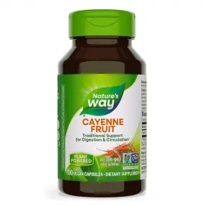 Лют червен пипер, Cayenne 450 mg 100 капсули Nature's Way