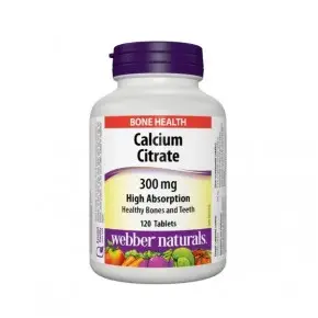 Webber Naturals Калций цитрат 300 мг x120 таблетки