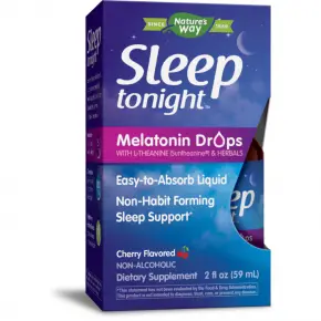SLEEP TONIGHT - МЕЛАТОНИН, Л-ТЕАНИН И БИЛКИ (КАПКИ) - ЗА ДЪЛБОКИЯ, СПОКОЕН И КАЧЕСТВЕН СЪН - 59 МЛ