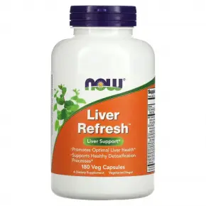 Ливър Рефреш, Liver Refresh 180 капсули Now Foods