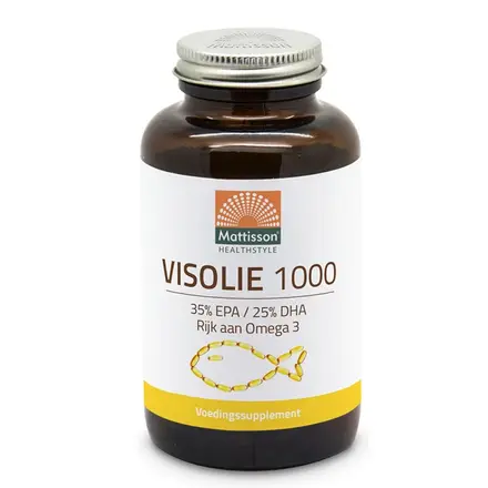Рибено масло 1000 mg (EPA 350 mg/ DHA 250 mg) x 90 капсули/ Mattisson Healthstyle