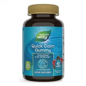 Quick Calm Ашваганда + Л-Теанин х 40 желирани таблетки / Nature's way