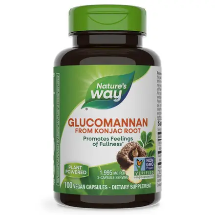 Глюкоманан / Картофена палма (корен) 665 mg х 100 V капсули / Nature's way