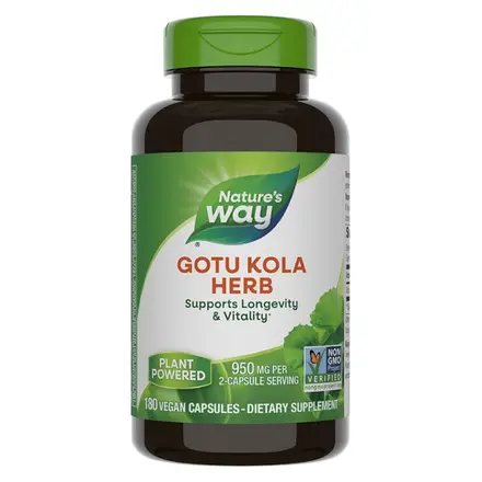 Готу Кола (билка) 475 mg х 180 V капсули / Nature's way