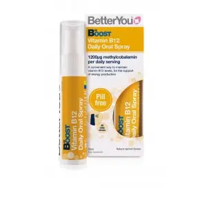 BetterYou Boost Витамин В12 с хром Орален спрей с аромат на кайсия х25 мл