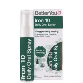 BetterYou Iron 10 Желязо Орален спрей с аромат на нар х25 мл