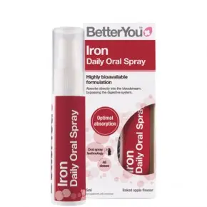 BetterYou Iron Желязо Орален спрей с аромат на печена ябълка 5 мг х25 мл