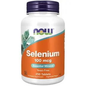 Селен / Selenium 100 МКГ - 250 Таблетки / NOW