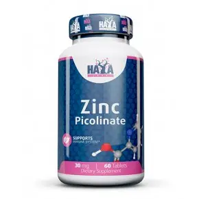 ЦИНК ПИКОЛИНАТ / ZINC PICOLINATE 30 mg - 60 таблетки / HAYA LABS