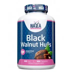Black Wallnut Hulls (Люспи от Черен Орех) 500 МГ - 100 Капсули / HAYA LABS