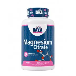 Магнезиев Цитрат, Magnesium Citrate 400 мг х 120 капсули HAYA LABS