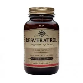 СОЛГАР РЕСВЕРАТРОЛ / SOLGAR RESVERATROL 100 MG VEGETABLE - 60 капсули