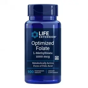 Optimized Folate (L-Methylfolate)/ Фолиева киселина x 100 V таблетки Life Extension