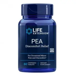 Discomfort Relief/ ПЕА 600 mg x 60 дъвчащи таблетки, с вкус на горски плодове Life Extension