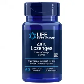 Zinc Lozenges/ Цинк 18.75 mg x 60 V таблетки за смучене Life Extension