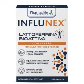 Influnex Lattoferrina Bioattiva/ Инфлунекс Лактоферин Биоактива x 30 таблетки Pharmalife Research