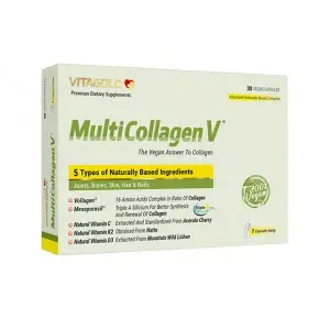 Multicollagen V® (Мултиколаген Ве) – специална формула за вегани, 30 веган капсули VITAGOLD