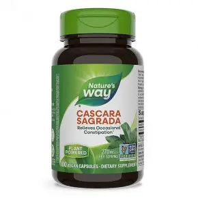 Зърнастец (кора), Cascara Sagrada 270 мг х 100 V капсули Nature’s Way