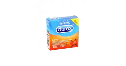 DUREX / ДЮРЕКС ПРЕЗЕРВАТИВИ LOVE Х 4 + ТАТУИРОВКА