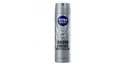 NIVEA / НИВЕА ДЕО СПРЕЙ FOR MEN SILVER PROTECT 48Ч. 150 МЛ